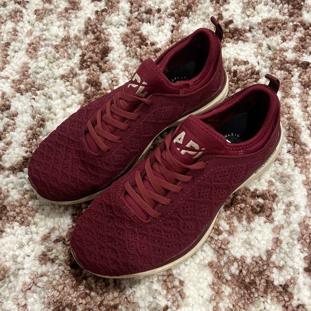 Apl Techloom Phantom Running Shoes In Burgundy - image 1